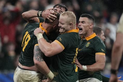 Springboks defending Rugby World Cup title against All Blacks in rare final showdown